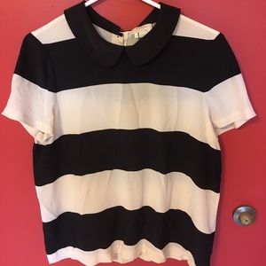 Kate Spade Peter Pan Collared Blouse with Buttons
